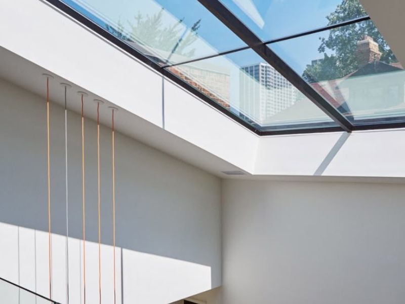 Custom-designed glass skylights by Prime Glass & Aluminium – bringing natural light into interiors with strong, weather-resistant glazing
